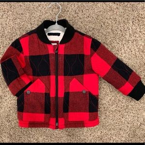 BABY GAP BUFFALO SHERPA BOMBER JACKET | 18-24M